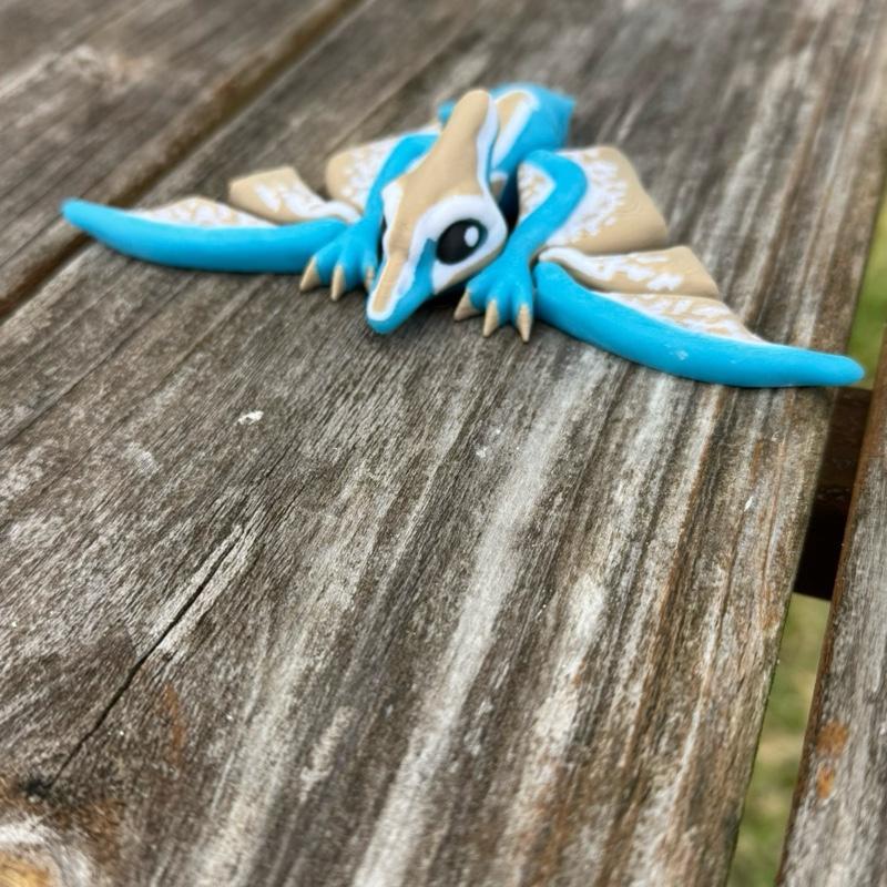3D Printed Flexi Pteranodon Prehistoric Flying Reptile Toy Durable PLA Articulated Wings