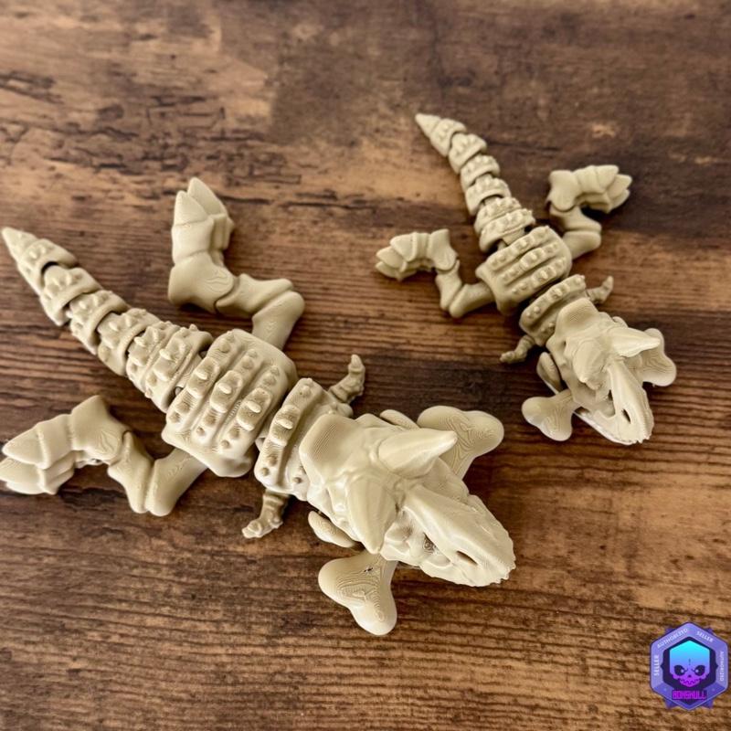 Boxskull 3D Carnotaurus Skeleton Model - Detailed 3D-Printed Articulated Dinosaur Statue  for Collectors & Paleontology Fans