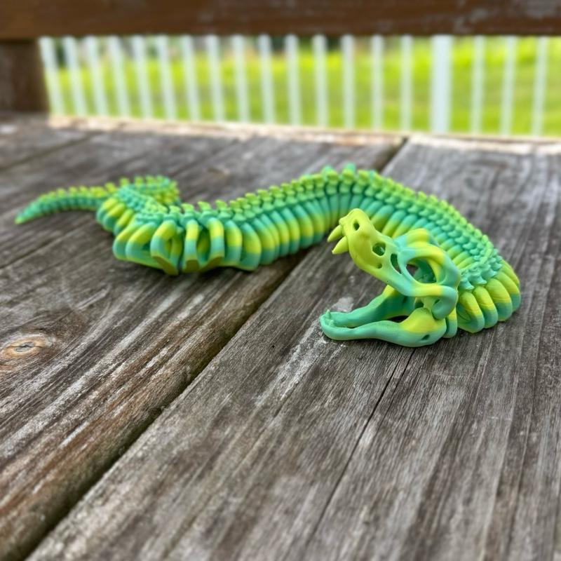 Skeleton Snake - Creepy Cool Gothic Decor for Snake Lovers Spooky Ornaments